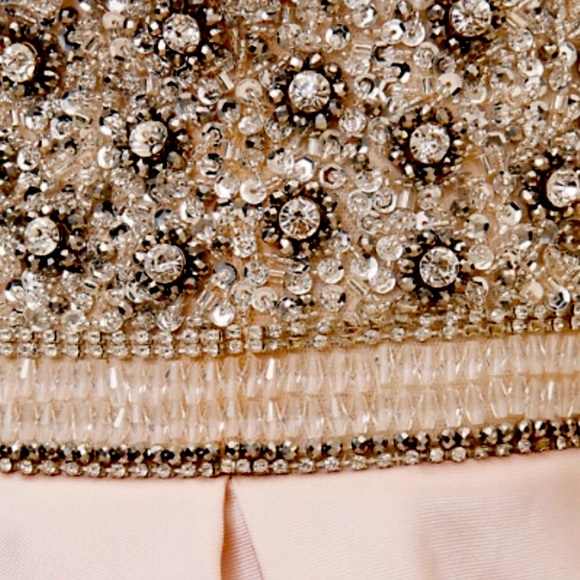 BHLDN Triest 4 & 12 Pink Embellished Wedding / Prom Formal Ball Gown - Picture 5 of 9